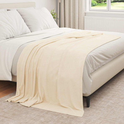 Koce narzutowe 6 pcs Kremowy 210 x 140 cm Polar