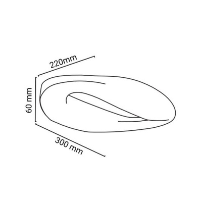 Nowoczesny Kinkiet LED 9W 3000K 30cm Abruzzo Prima