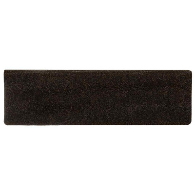 Maty na schody samoprzylepne 15 szt. 65x21x4 cm Ciemnobrązowe, prostokątne krawędzie