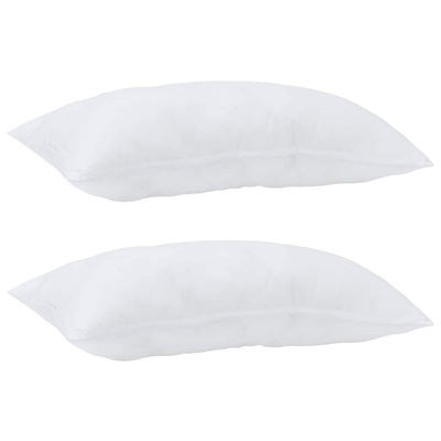 Poduszka 2 pcs Biały 80 x 40 x 20 cm Bawełna i poliester