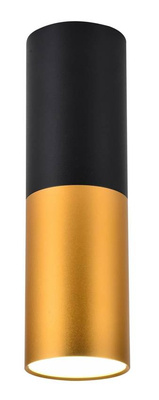 Lampa sufitowa tuba czarno-złota metalowa GU10 Candellux 2282688