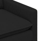 Sofa Czarny 126 x 81 x 87,5 cm tkanina