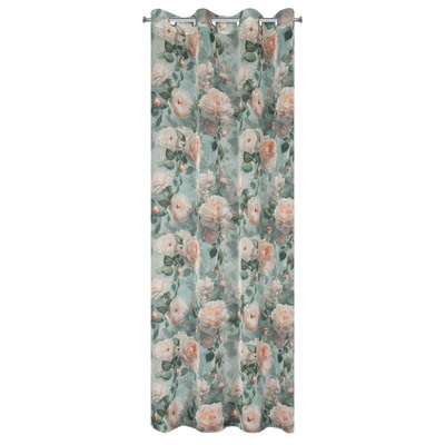 Zasłona Inka miętowa 140x250