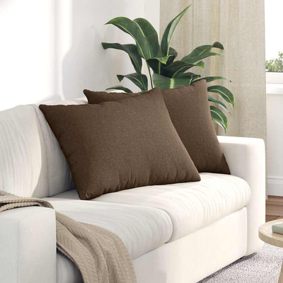 Poduszki na sofę 2 pcs Brązowy 70 x 50 cm tkanina