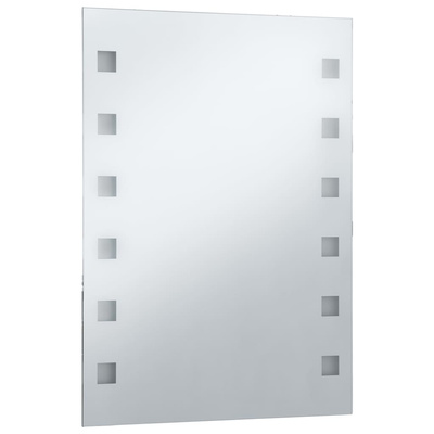 Ścienne lustro łazienkowe z LED, 60 x 80 cm vidaXL