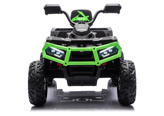 Quad Na Akumulator ATV 6 Kół Z Przyczepką JC606 24V 4x4 Zielony