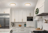 Plafon LED 18W biały + drewniany 4000K Gandava 13-75109