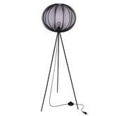 MELLOW lampa podłogowa czarny 1x40W E27 abażur 52 czarny kula 51-41944   