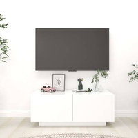 vidaXL Szafka pod TV, biała, 100x35x40 cm, materiał drewnopochodny model standard