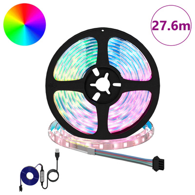 Taśma LED 12 pcs Czarny i przezroczysty 2300 mm Miedź i plastik