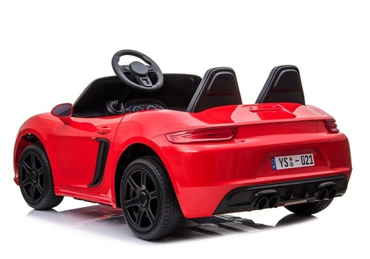 Auto na akumulator YSA021A Światła LED MP3 Czerwony Lakierowany