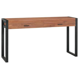 vidaXL Biurko z 2 szufladami, 140x40x75 cm, drewno tekowe