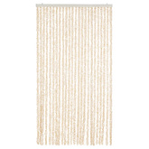 Zasłona przeciwko owadom, beżowo-biała, 100x220 cm, szenil