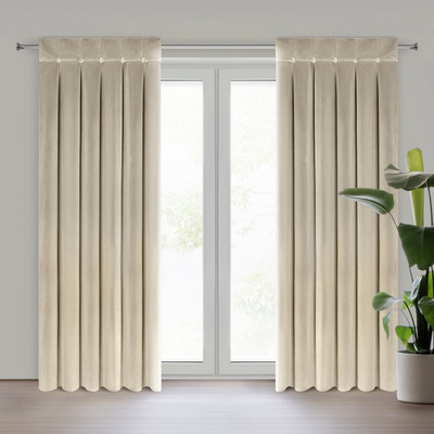 Zasłona Alita beżowa 85x140