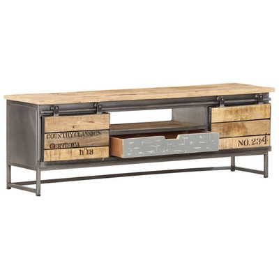 vidaXL Szafka pod TV, 120x30x40 cm, lite drewno mango