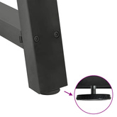 Nogi do stołu jadalnego w kształcie litery A 2 szt. Antracyt 90x(72-73) cm Stal