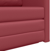 Sofa Bed Czerwone wino 124 x 71 x 78 cm Sztuczna skóra