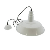 Lampa Wisząca Retro Loft Biała 36cm E27 Abruzzo Grote