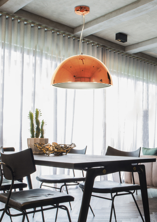 LAMPA SUFITOWA WISZĄCA CANDELLUX AMALFI 31-26392 E27 MIEDZIANY