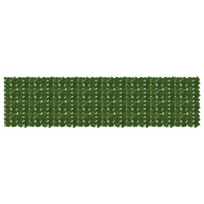 Parawan balkonowy z liśćmi zielony 400 x 100 cm