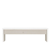 Podstawka na monitor, biała, 50x27x15 cm, lite drewno sosnowe