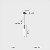 Nowoczesna minimalistyczna sferyczna lampa wisząca TRIO GOLD ADANI AD185