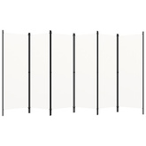 Parawan 6-panelowy, biały, 300 x 180 cm