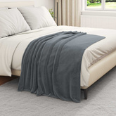 Koce narzutowe 6 pcs Ciemnoszary 130 x 150 cm Polar