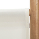 Składany parawan 4-panelowy, 160 cm, bambus i płótno