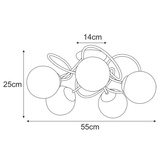 Lampa sufitowa K-5351 z serii NELA