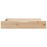 Szuflady pod łóżko, z kółkami, 2 szt., 90x55x17 cm, sosna