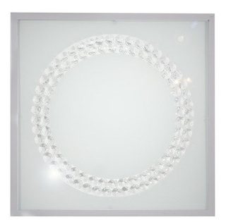 Lampa sufitowa plafon 29X29 16W LED 4000K satyna ring LUX 10-64479