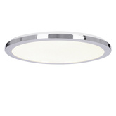 Plafon do łazienki PIXEL minimalistyczny – srebrny chromowany 40 cm - okrągły plafon LED z funkcją ściemniania 3000K 24W IP44