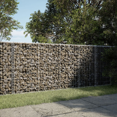 Kosz gabionowy z pokrywą, 200x50x100 cm, galwanizowane żelazo