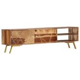 vidaXL Szafka pod TV, 140x30x40 cm, lite drewno sheesham
