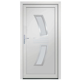 Drzwi wejściowe, białe, 108x208 cm, PVC vidaXL