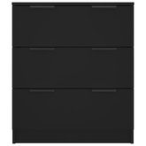 Szafka, czarna, 60x30x70 cm, materiał drewnopochodny