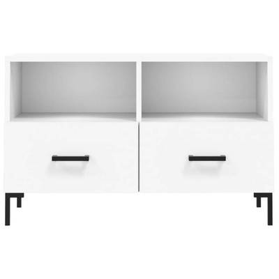 vidaXL Szafka pod TV, biała, 80x36x50 cm, materiał drewnopochodny wariant 7