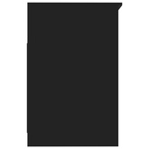 Komoda, czarna, 40x50x76 cm, materiał drewnopochodny