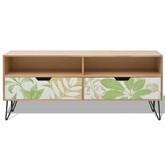 vidaXL Szafka pod TV z MDF, 120x30x50 cm, brązowa