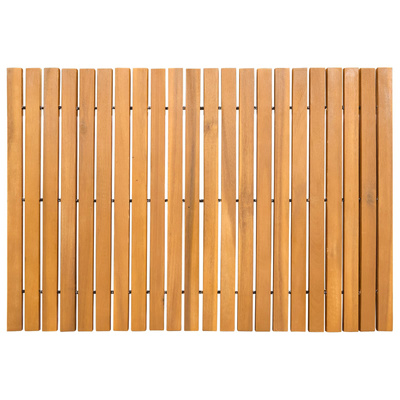Mata do kąpieli brązowy 60 x 40 cm Lite Drewno Akacji