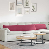 Poduszki na sofę 2 pcs Czerwone wino 200 x 40 cm