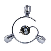 Lampa sufitowa MILTON reflektor ze szklanymi kloszami regulowana 3-punktowa do kuchni