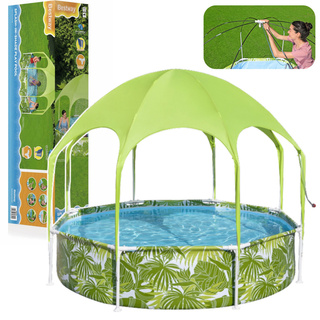 Basen Ogrodowy Stelażowy Dla Dzieci 244 cm x 51 cm Bestway 56432 Zielony