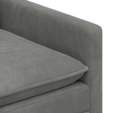 Sofa ciemnoszary 196 x 81 x 87,5 cm Welur