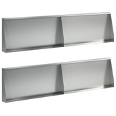 Mur oporowy 4 szt. 80 x 12 x 40 cm Stal ocynkowana srebrny