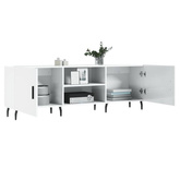 vidaXL Szafka pod TV, wysoki połysk, biała, 150x30x50 cm model standard