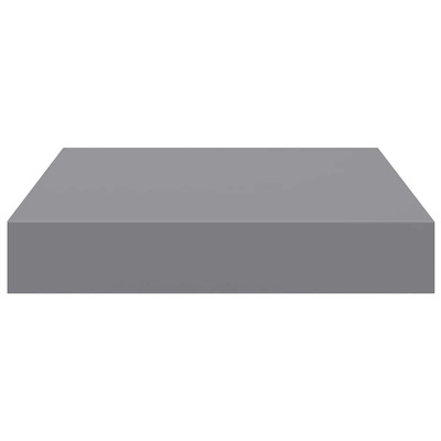 vidaXL Wisząca półka ścienna, szara, 23x23,5x3,8 cm, MDF