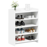 Szafka na buty Biały 73,5 x 36 x 92 cm Drewno inżynieryjne