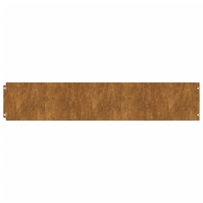 Obrzeża trawnikowe, 10 szt., 20x103 cm, giętkie, stal Corten